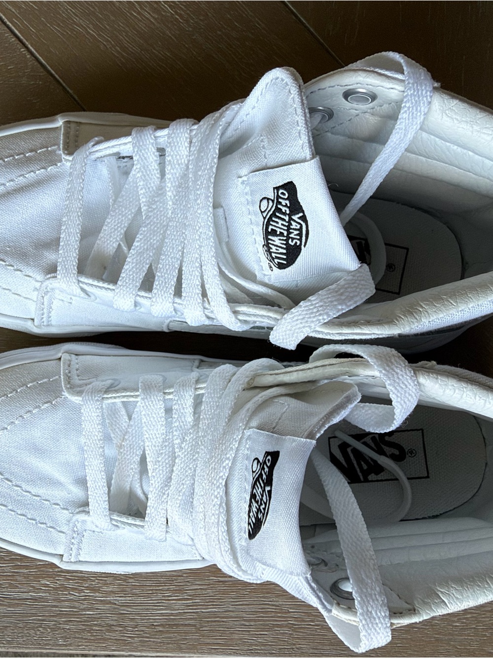 Vans Kids White High-Top Skate Sneakers